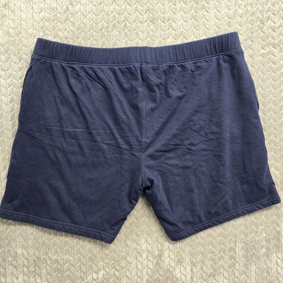 Dude Robe‎ Shorts Mens 2XL/ 3XL Navy Blue French Terry Soft Sweat Lounge Wear - Picture 9 of 9